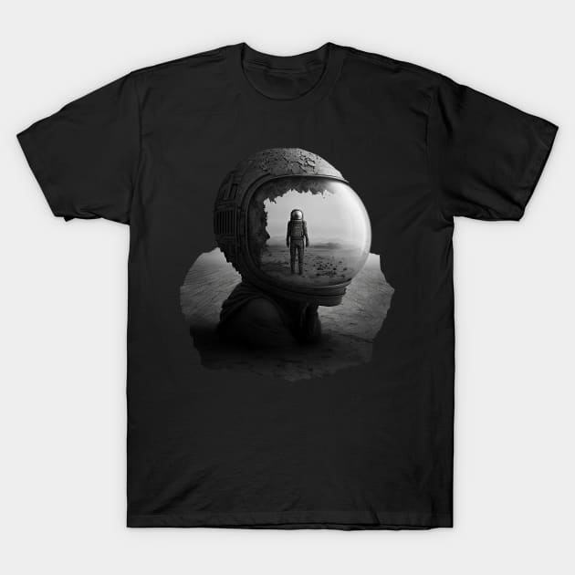 Alone in moon T-Shirt by Alli_art